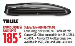 Canadian Tire THULE Convoy XT Rooftop Cargo Box offer
