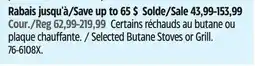Canadian Tire Selected Outbound Butane Stoves or Grill offer