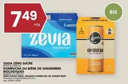 Rachelle-Bery Grocery ZEVIA (6 x 355 mL) REMEDY (4 x 355 mL) ZERO SUGAR SODA, ORGANIC KOMBUCHA OR GINGER BEER offer