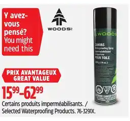 Canadian Tire WOODS Selected Waterproofing Products offer