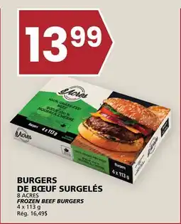 Rachelle-Bery Grocery 8 ACRES FROZEN BEEF BURGERS offer