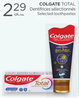 Proxim COLGATE TOTAL Selected toothpastes offer