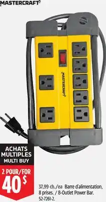 Canadian Tire Mastercraft 8-Outlet Power Bar offer