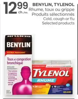 Proxim BENYLIN, TYLENOL Cold, cough or flu Selected products offer
