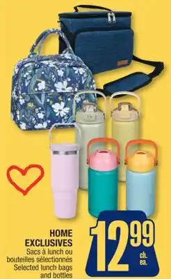 Jean Coutu HOME EXCLUSIVES Selected lunch bags and bottles offer