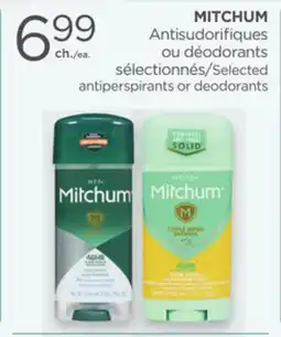 Proxim MITCHUM Selected antiperspirants or deodorants offer