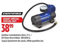 Canadian Tire CERTIFIED 12V Direct-Drive Inflator offer