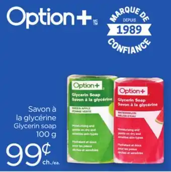 Proxim Option+ Glycerin soap offer