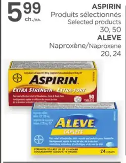 Proxim ASPIRIN Selected products, ALEVE Naproxene offer