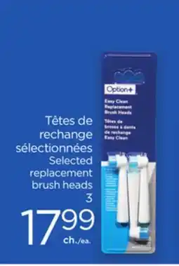 Proxim Option+ Selected replacement brush heads offer