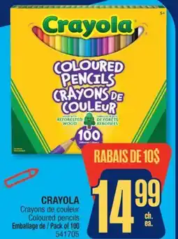 Jean Coutu CRAYOLA Coloured pencils offer