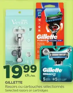 Proxim GILLETTE Selected razors or cartridges offer