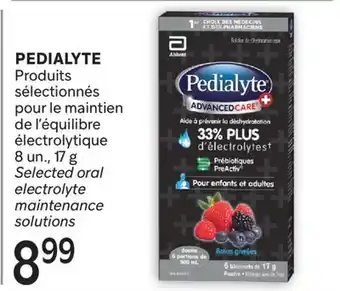 Brunet PEDIALYTE Produits sélectionnés pour le maintien de l'équilibre électrolytique offer