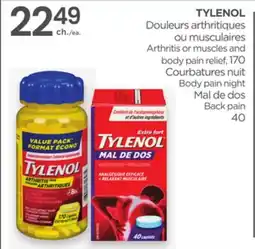 Proxim TYLENOL Arthritis or muscles and body pain relief offer