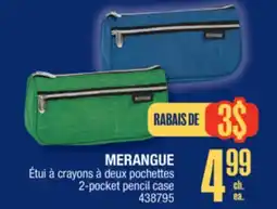Jean Coutu MERANGUE 2-pocket pencil case offer