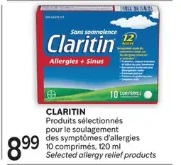 Brunet CLARITIN Produits sélectionnés pour le soulagement des symptômes d'allergies offer