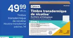 Proxim Option + Nicotine transdermal patches offer