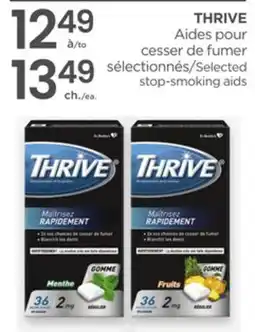 Proxim THRIVE Selected stop-smoking aids offer