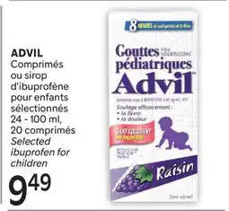 Brunet ADVIL Comprimés ou sirop d'ibuprofène pour enfants sélectionnés offer