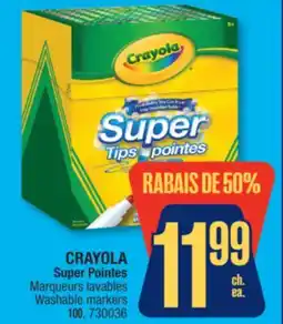 Jean Coutu CRAYOLA Super Pointes Washable markers offer