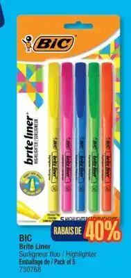 Jean Coutu BIC Brite Liner Highlighter offer