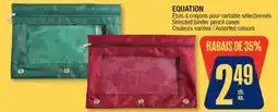 Jean Coutu EQUATION Selected binder pencil cases offer