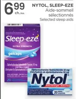 Proxim NYTOL, SLEEP-EZE Selected sleep aids offer