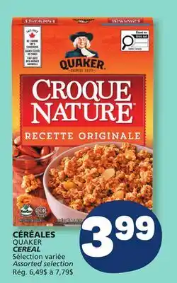 Marché Bonichoix QUAKER CEREAL offer