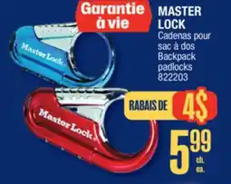 Jean Coutu MASTER LOCK Cadenas pour sac à dos offer
