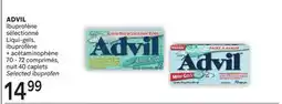 Brunet ADVIL Ibuprofène sélectionné Liqui-gels, ibuprofène +acétaminophène offer