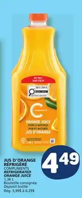 Marché Bonichoix COMPLIMENTS REFRIGERATED ORANGE JUICE offer