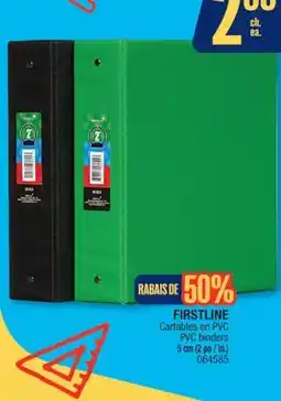 Jean Coutu FIRSTLINE PVC binders offer