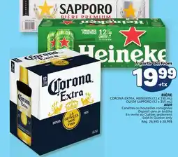 Marché Bonichoix CORONA EXTRA, HEINEKEN (12 x 330 ml) OR SAPPORO (12 x 355 mL) BEER offer
