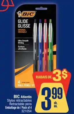 Jean Coutu BIC Retractable pens offer