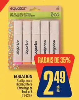 Jean Coutu EQUATION Highlighters offer