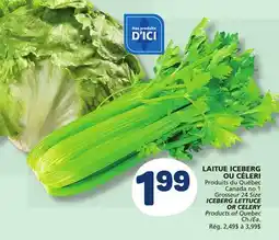 Marché Bonichoix ICEBERG LETTUCE OR CELERY offer