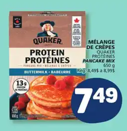 Marché Bonichoix QUAKER PROTÉINES PANCAKE MIX offer