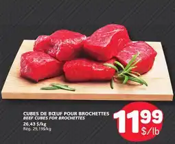 Marché Bonichoix BEEF CUBES FOR BROCHETTES offer