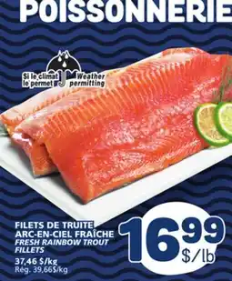 Marché Bonichoix FRESH RAINBOW TROUT FILLETS offer