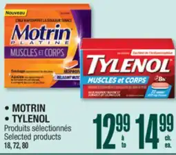 Jean Coutu MOTRIN, TYLENOL Selected products offer