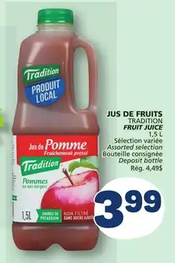 Marché Bonichoix TRADITION FRUIT JUICE offer