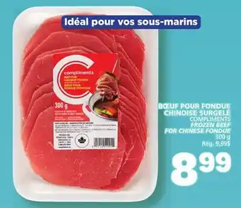 Marché Bonichoix COMPLIMENTS FROZEN BEEF FOR CHINESE FONDUE offer