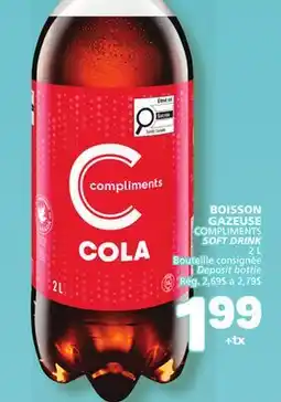 Marché Bonichoix COMPLIMENTS SOFT DRINK offer