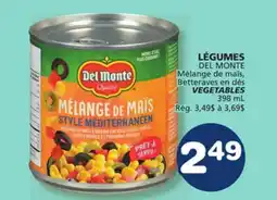 Marché Bonichoix DEL MONTE VEGETABLES offer