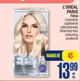 Jean Coutu L'OREAL PARIS Férie Selected hair colouring products offer