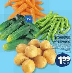 Marché Bonichoix CARROTS, GREEN BEANS, PICKLES FOR MARINATING OR WHITE, YELLOW OR RED SMALL POTATOES offer