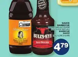 Marché Bonichoix DIANA 500 mL or BULL'S-EYE 425 mL BARBECUE SAUCE offer