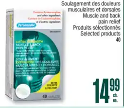Jean Coutu Personnelle Muscle and back pain relief Selected products offer