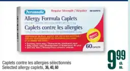 Jean Coutu Selected allergy caplets offer