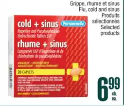 Jean Coutu PERSONNELLE Grippe, rhume et sinus Selected products offer